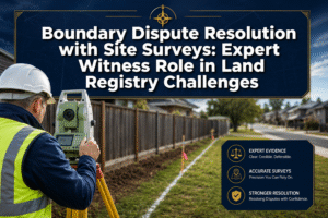 Boundary Dispute Resolution with Site Surveys: Expert Witness Role in Land Registry Challenges