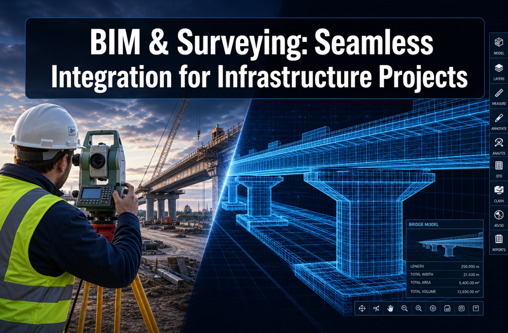 Building Information Modeling (BIM) and Surveying: Seamless Integration for Infrastructure Projects