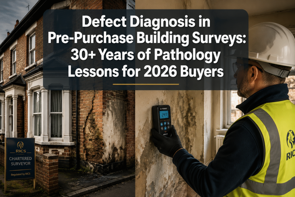 Defect Diagnosis in Pre-Purchase Building Surveys: 30+ Years of Pathology Lessons for 2026 Buyers
