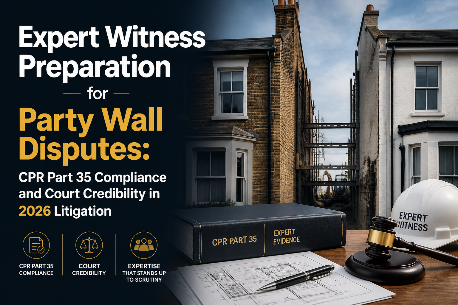 Expert Witness Preparation for Party Wall Disputes: CPR Part 35 Compliance and Court Credibility in 2026 Litigation