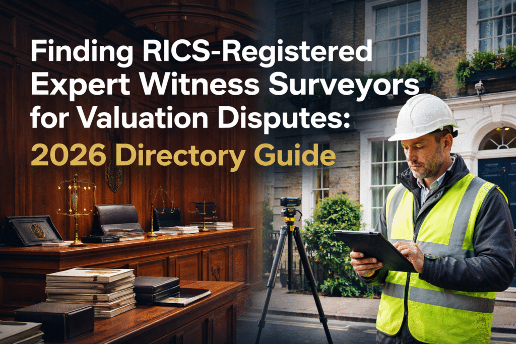 Finding RICS-Registered Expert Witness Surveyors for Valuation Disputes: 2026 Directory Guide and Selection Criteria