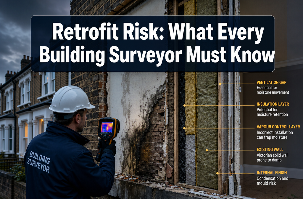 How Building Surveyors Should Assess Retrofit Risk: Insulation, Condensation, Ventilation, and Hidden Defects After Energy Upgrades