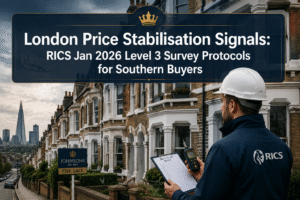 London Price Stabilisation Signals in RICS Jan 2026: Level 3 Building Survey Protocols for Cautious Southern Buyers