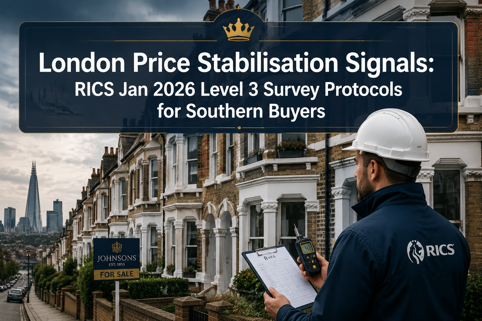 London Price Stabilisation Signals in RICS Jan 2026: Level 3 Building Survey Protocols for Cautious Southern Buyers