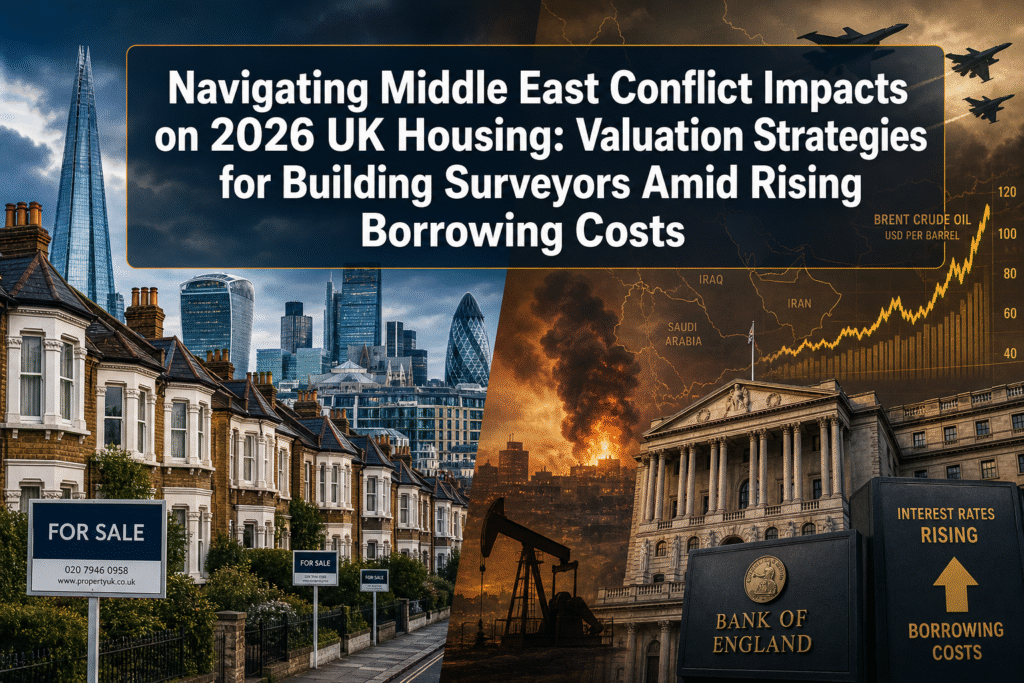 Navigating Middle East Conflict Impacts on 2026 UK Housing: Valuation Strategies for Building Surveyors Amid Rising Borrowing Costs