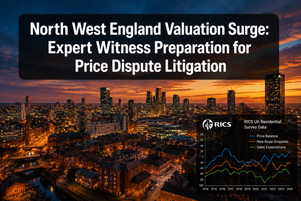 North West England Valuation Surge from RICS 2026 Survey: Expert Witness Preparation for Price Dispute Litigation