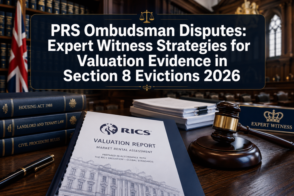 PRS Ombudsman Disputes: Expert Witness Strategies for Valuation Evidence in Section 8 Evictions 2026