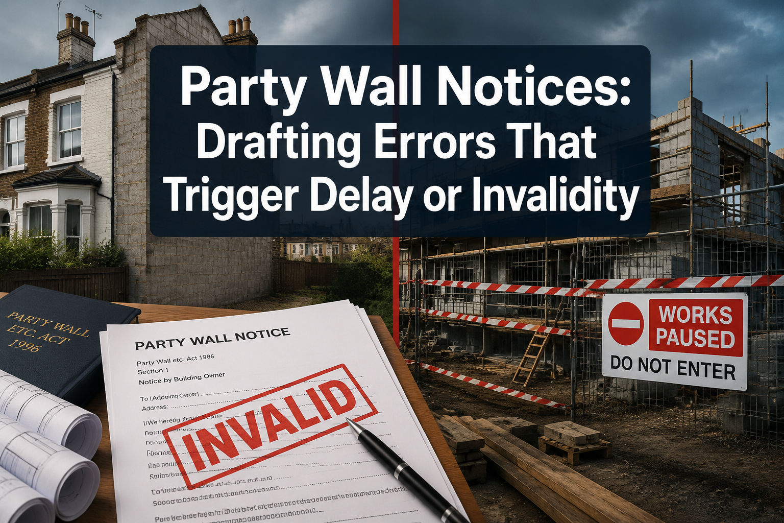 Party Wall Notices in Practice: The Most Common Drafting Errors That Trigger Delay or Invalidity