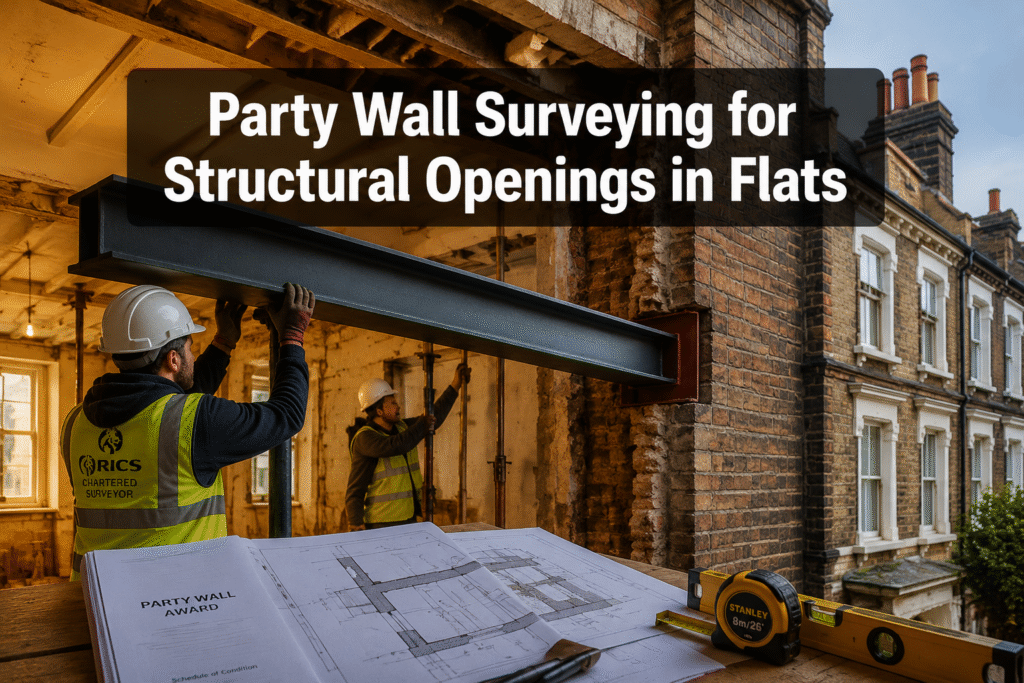 Party Wall Surveying for Structural Openings in Flats: Managing Freeholders, Leaseholders, and Building Management Constraints