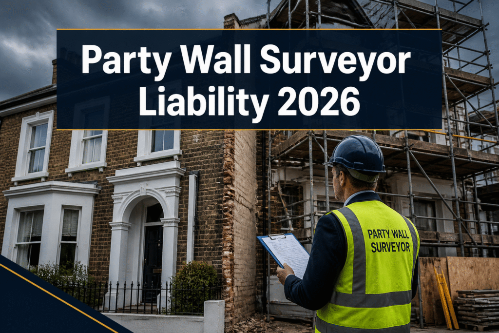 Party Wall Surveyor Liability in 2026: Managing Professional Indemnity Claims When Adjoining Owner Disputes Escalate