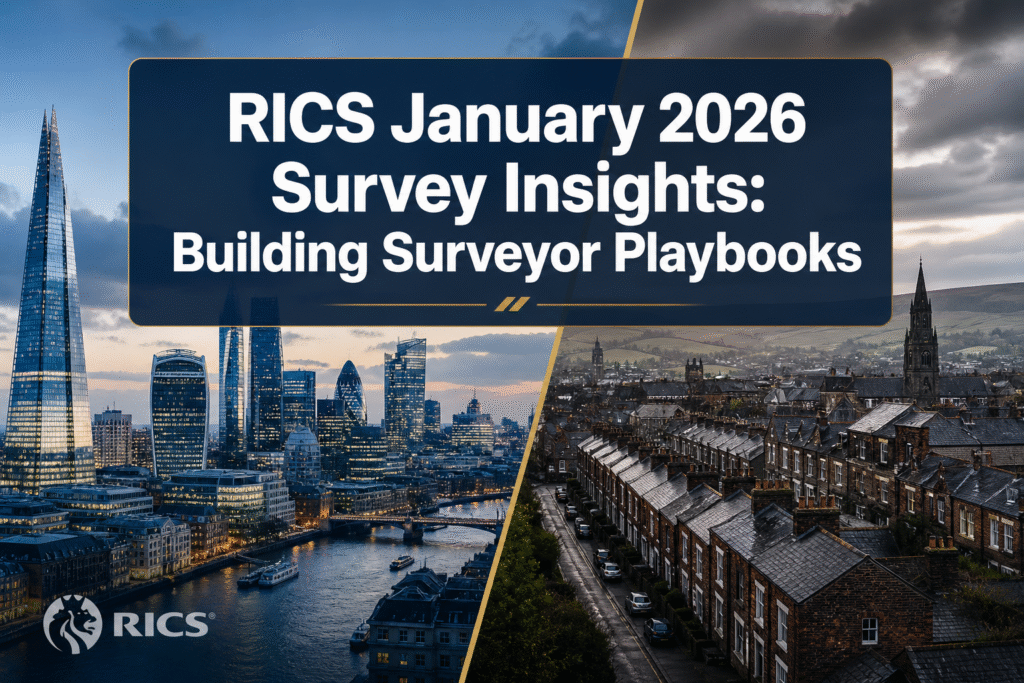 RICS January 2026 Survey Insights: Building Surveyor Playbooks for Stabilising National Prices and Widening Regional Divides
