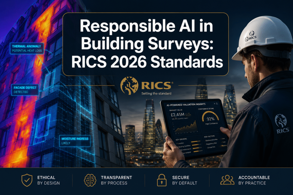 Responsible AI in Building Surveys: RICS March 2026 Standards for Valuation Accuracy and Defect Detection