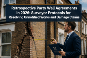 Retrospective Party Wall Agreements in 2026: Surveyor Protocols for Resolving Unnotified Works and Damage Claims