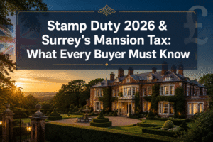 Stamp duty 2026 first-time buyer Surrey mansion tax