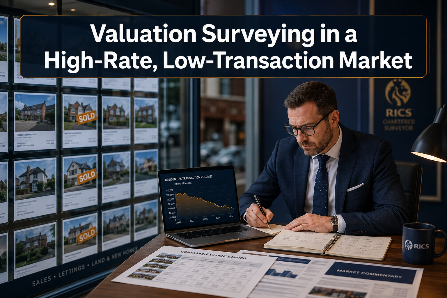 Valuation Surveying in a High-Rate, Low-Transaction Market: Evidencing Value with Sparse Comparables