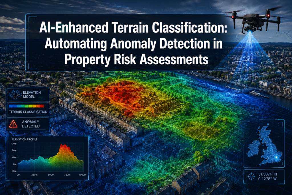 AI-Enhanced Terrain Classification: Automating Anomaly Detection in Property Risk Assessments