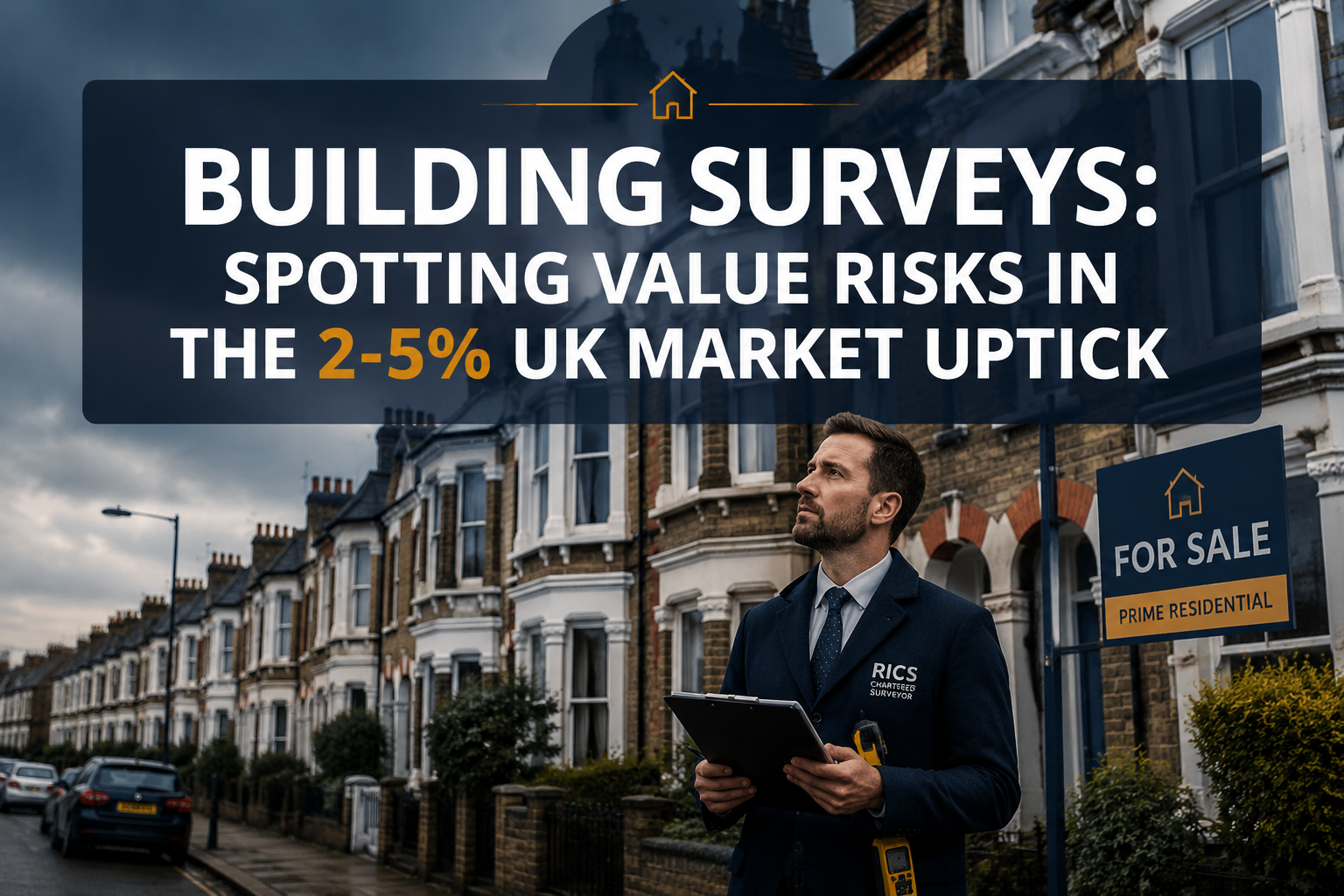 Building Surveys for Modest Price Growth Properties: Spotting Value Risks in 2-5% UK Market Uptick