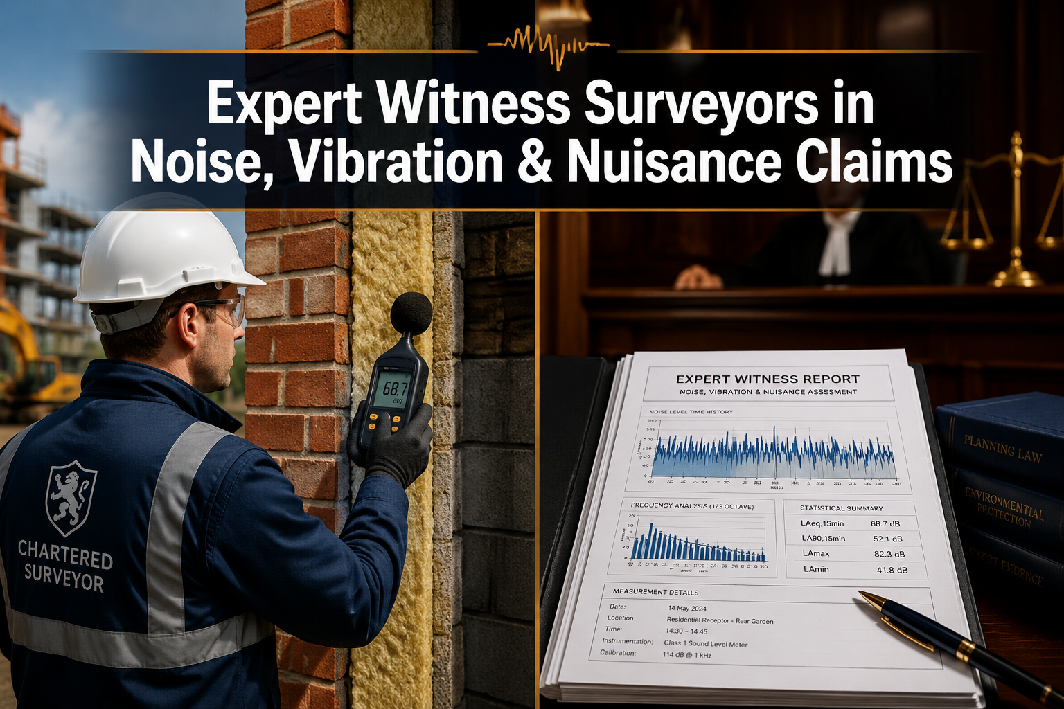 Expert Witness Surveyors in Noise, Vibration and Nuisance Claims: Turning Building Fabric and Measurements into Evidence