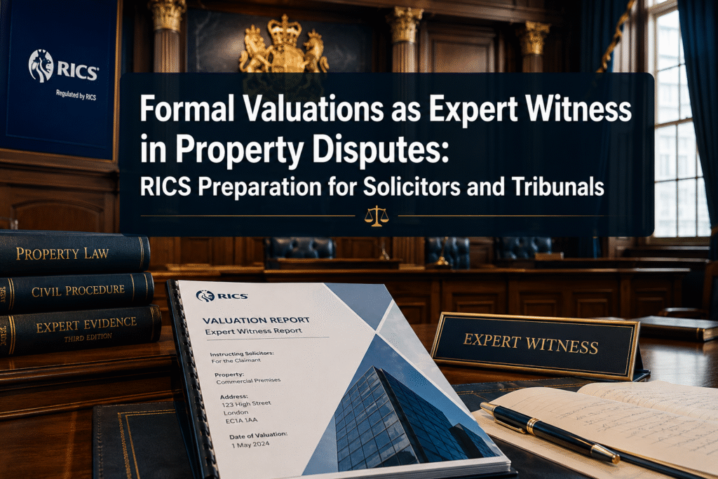 Formal Valuations as Expert Witness in Property Disputes: RICS Preparation for Solicitors and Tribunals