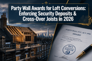 Party Wall Awards for Loft Conversions: Enforcing Security Deposits and Cross-Over Joists in 2026 Projects