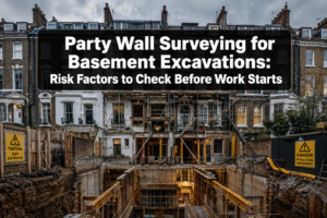 Party Wall Surveying for Basement Excavations in Dense Urban Areas: The Risk Factors That Must Be Checked Before Work Starts