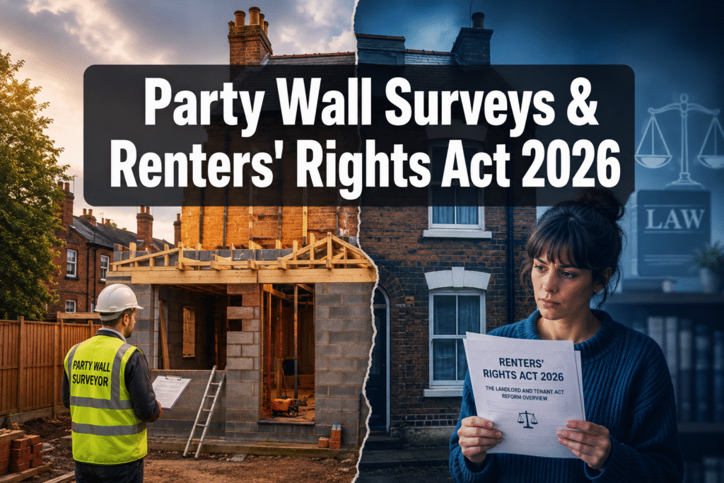 Party Wall Surveys Under Renters’ Rights Act 2026: Managing Landlord Extensions with New Tenant Protections