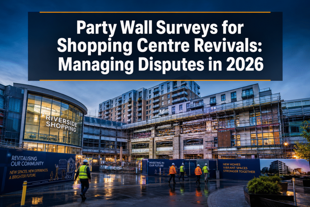 Party Wall Surveys for Shopping Centre Revivals: Managing Disputes in 2026's Undervalued Retail Assets