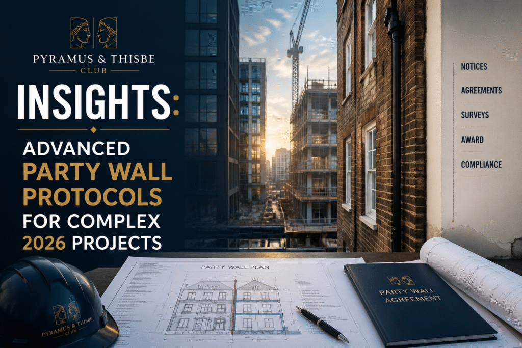 Pyramus & Thisbe Club Insights: Advanced Party Wall Protocols for Complex 2026 Projects