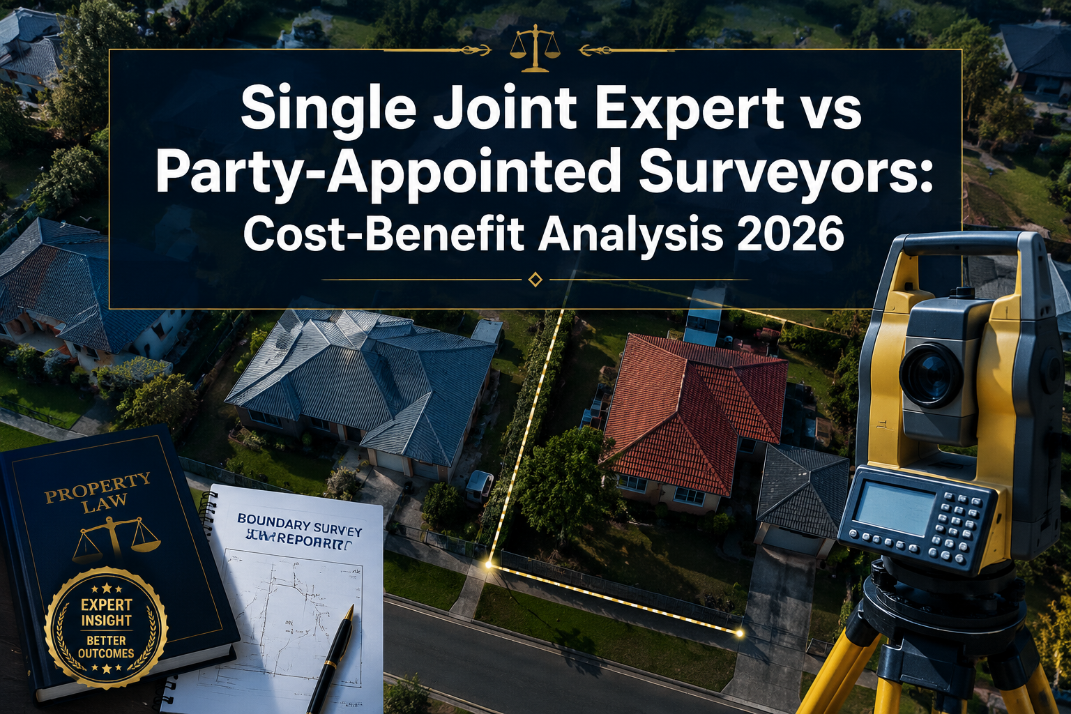 Single Joint Expert vs Party-Appointed Surveyors in Boundary Disputes: Cost-Benefit Analysis for 2026 Resolutions