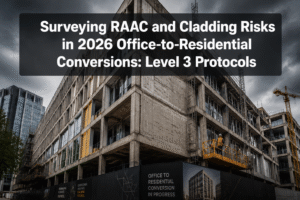 Surveying RAAC and Cladding Risks in 2026 Office-to-Residential Conversions: Level 3 Protocols