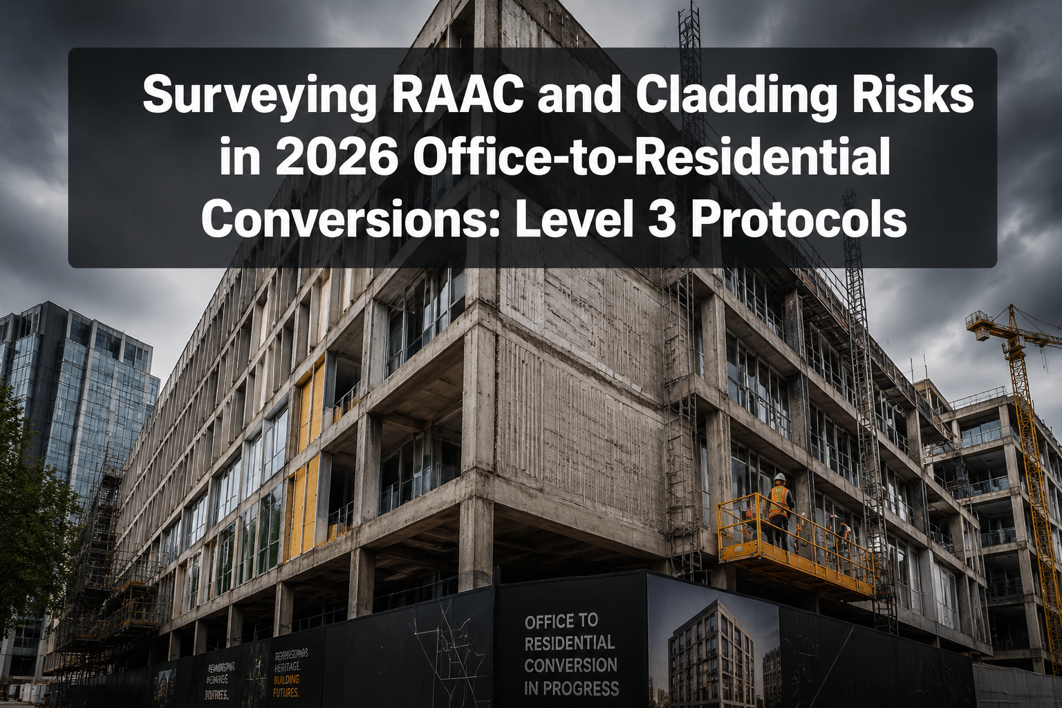 Surveying RAAC and Cladding Risks in 2026 Office-to-Residential Conversions: Level 3 Protocols