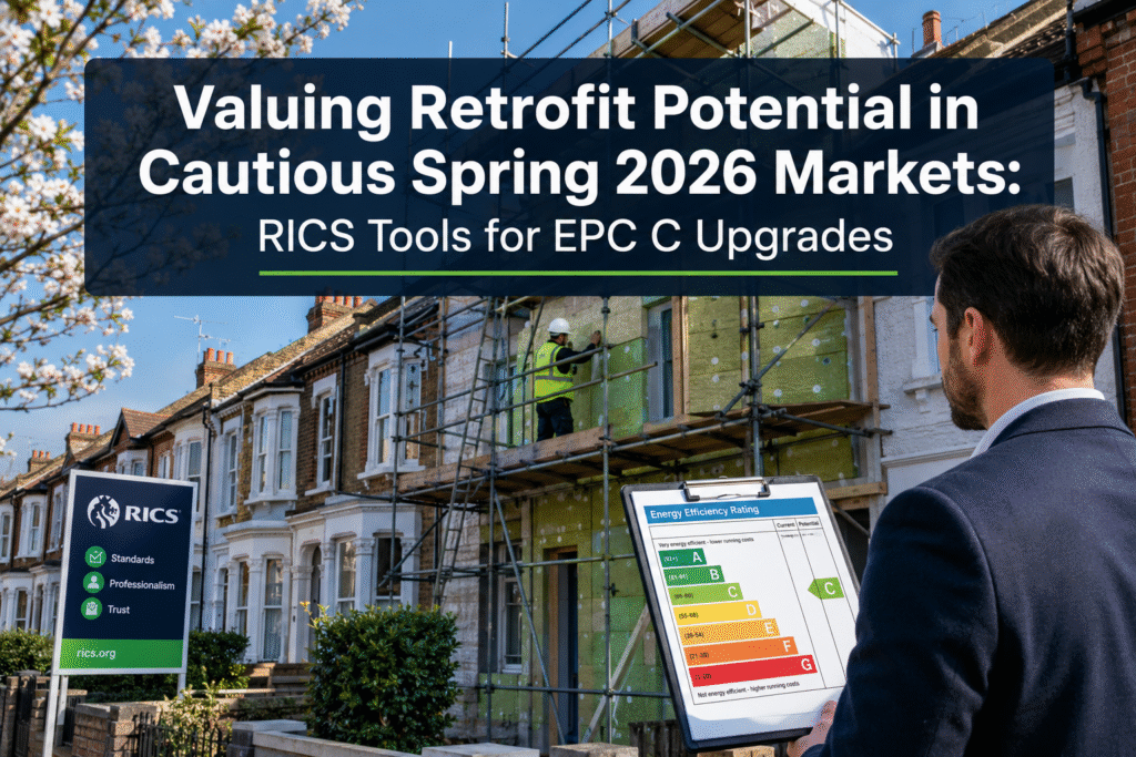 Valuing Retrofit Potential in Cautious Spring 2026 Markets: RICS Tools for EPC C Upgrades