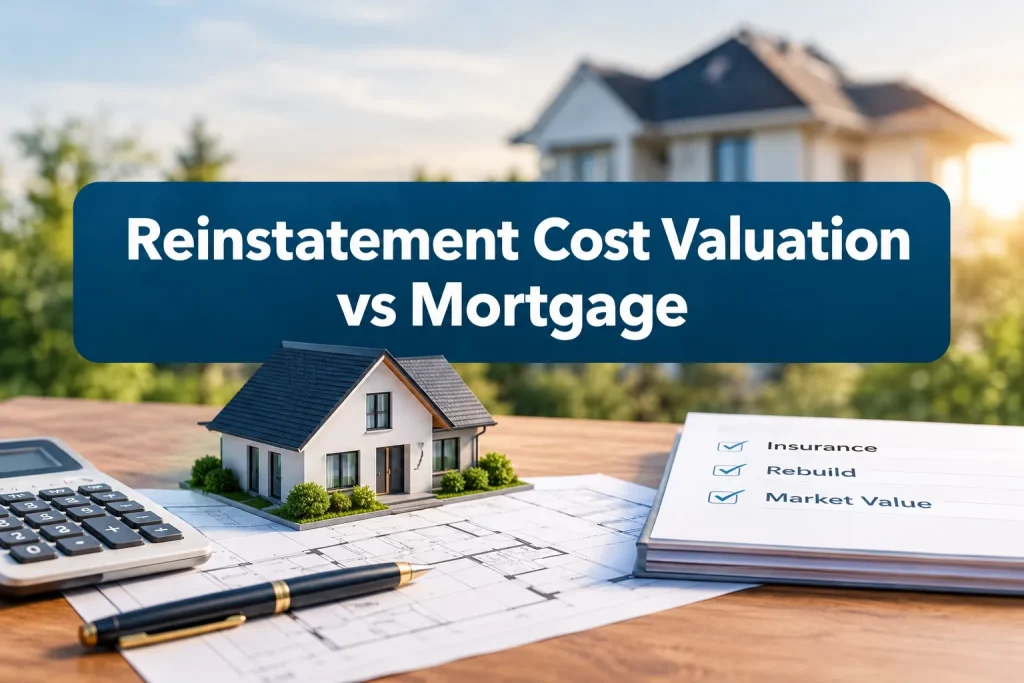 Reinstatement Cost Valuation vs Mortgage Valuation: Insurance, Rebuild and Market Value Explained
