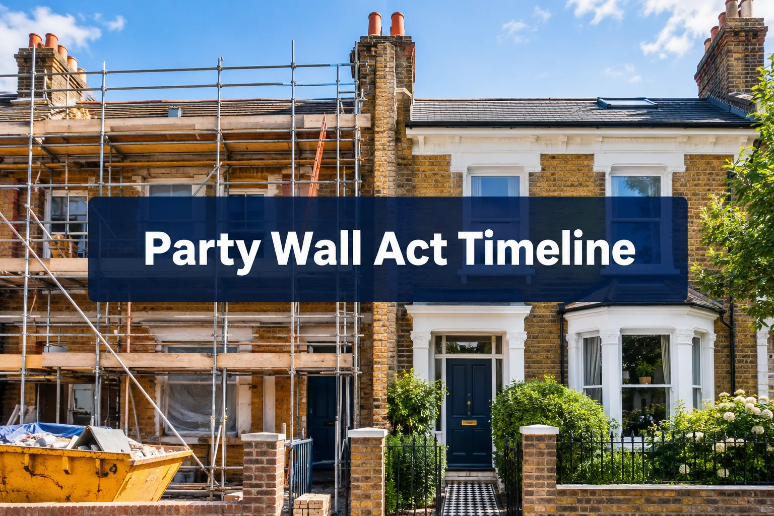 Party Wall Act Timeline: From Notice to Award and Final Inspection in Typical UK Projects