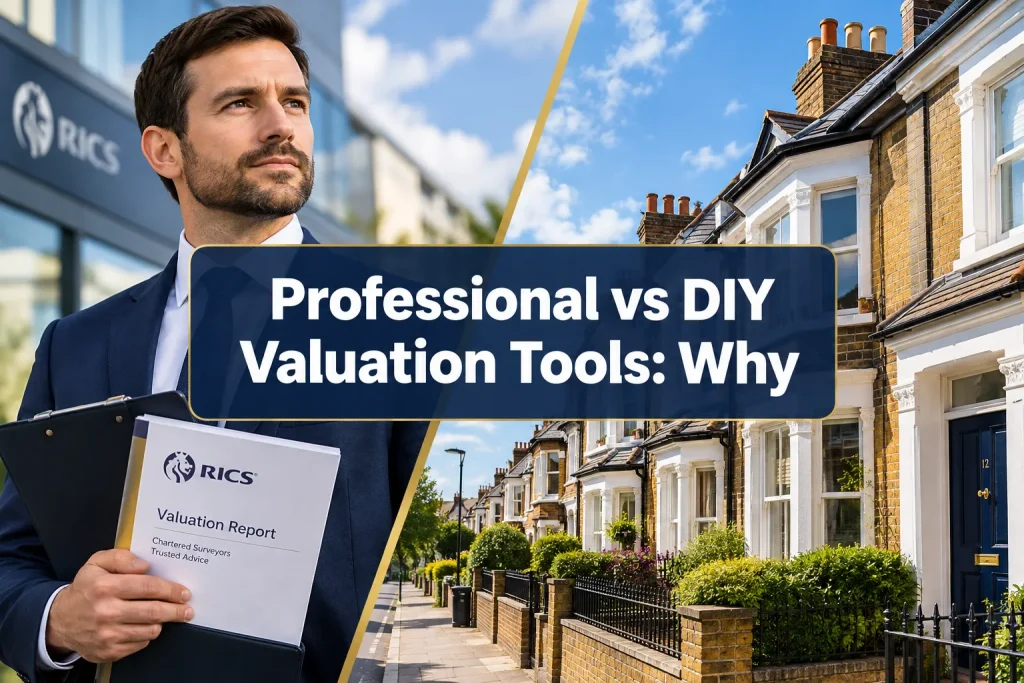 Professional vs DIY Valuation Tools: Why Chartered Surveyor Valuations Still Matter in UK Property Decisions
