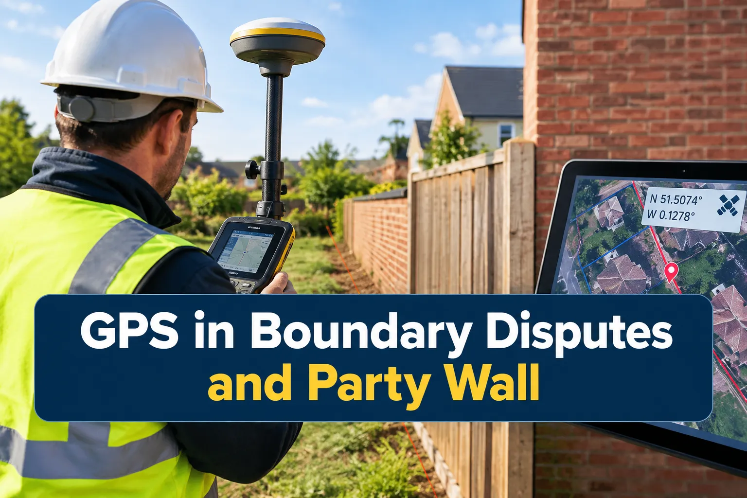 GPS in Boundary Disputes and Party Wall Evidence: How Surveyors Pinpoint Positions with Modern Coordinates