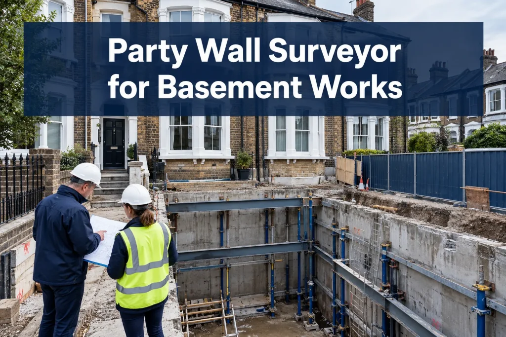 Party Wall Surveyor for Basement Works: Notices, Temporary Works, Excavation Risk and Neighbour Protection