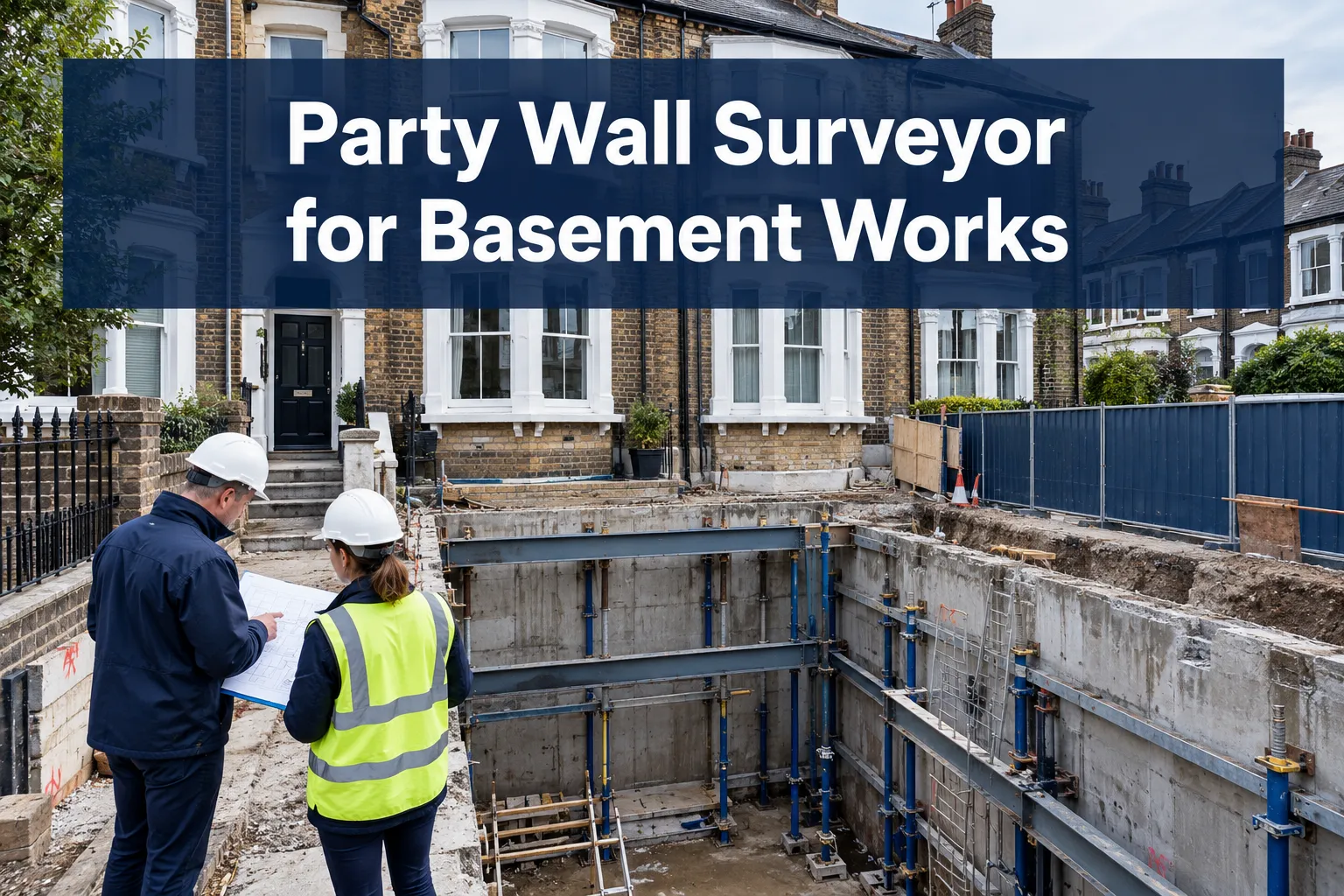 Party Wall Surveyor for Basement Works: Notices, Temporary Works, Excavation Risk and Neighbour Protection